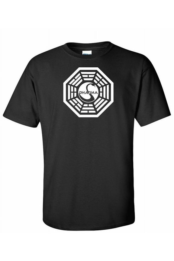 Lost TV Series "Dharma Logo" Mens Unisex T-Shirt - Available Sm to 2x -new