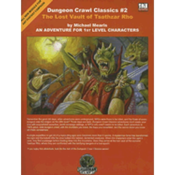 Pre-Owned The Lost Vault of Tsathzar Rho: An Adventure for 1st Level Characters (Paperback) 0977073807 9780977073801