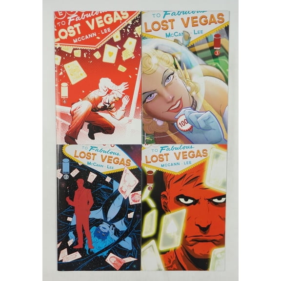 Lost Vegas #1-4 VF/NM complete series All B Variants ; Image (JCAA)