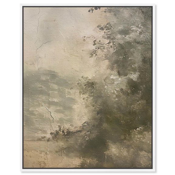 Lost Verdancy Canvas Impressionism Art by Art Remedy, White Frame, 30" x 36"