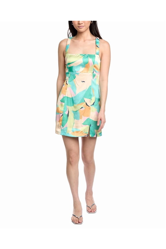 Lost + Wander womens Afternoon Splendor Mini Dress, xs, Green