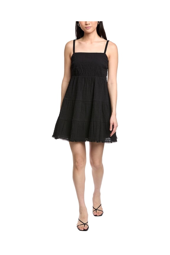 Lost + Wander womens  Bella Luna Mini Dress, m, Black