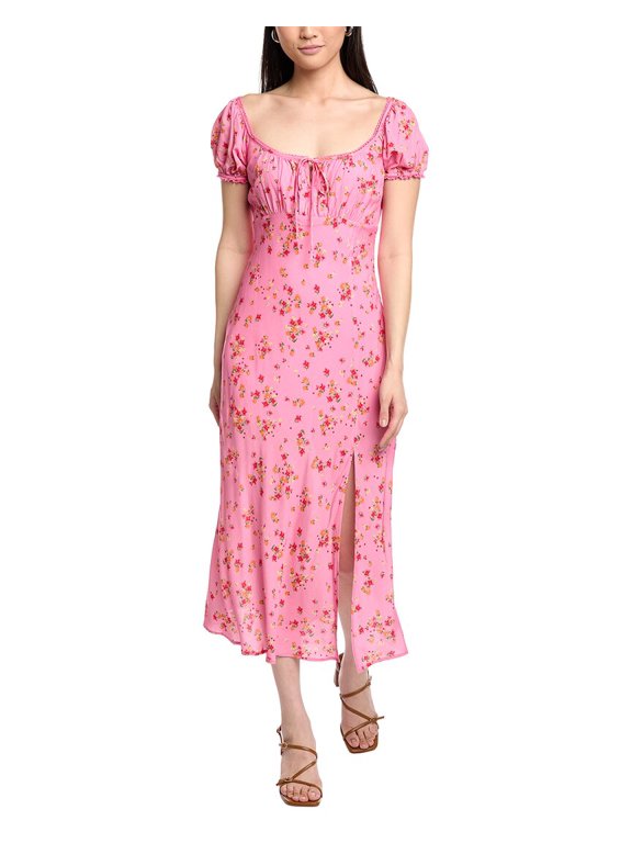 Lost + Wander womens Love Spell Midi Dress, s, Pink