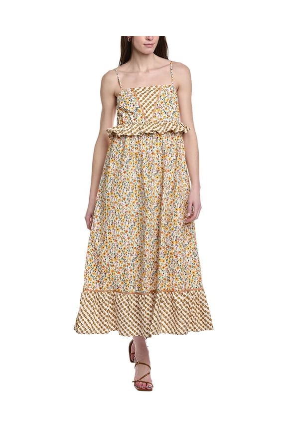 Lost + Wander womens Spring Sunrise Maxi Dress, s, White