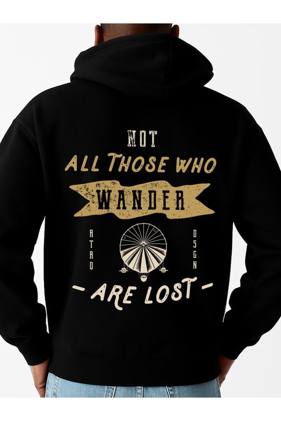 Lost Wanderer funny hoodies funny humor men machine washable black Spring Summer Outdoor & Home Wear pullovers dames husband work Basic Unisex Shirt Printed tshirts Casual Unisex Shirt Cotton tshirts