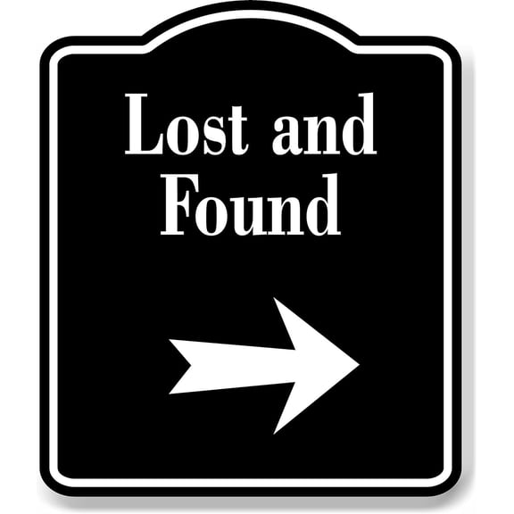Check Lost Sign Lost Found Sign