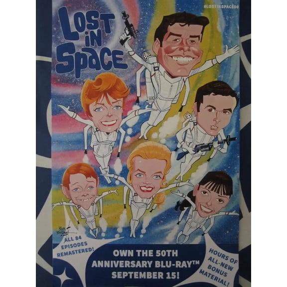 Lost in Space 50th Anniversary Blu-Ray 2015 SDCC mini poster