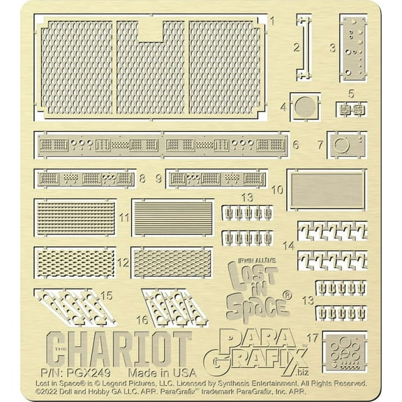 Lost in Space - Photoetch set for Doll & Hobbys 1/35 scale Chariot (PGX249)