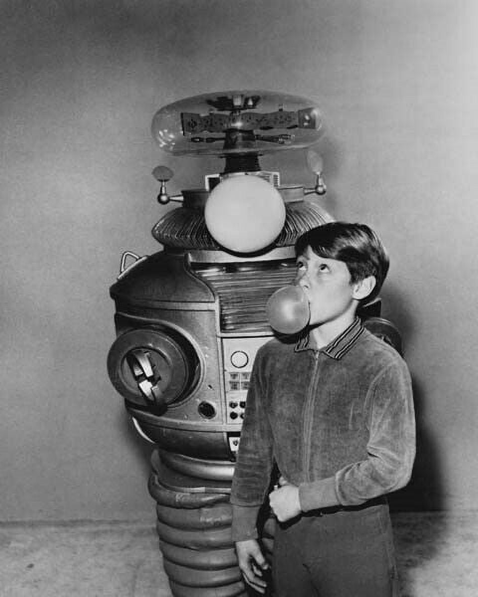 Lost In Space Tv Series Cute Scene Of Will & Robot Blowing Bubble Gum 