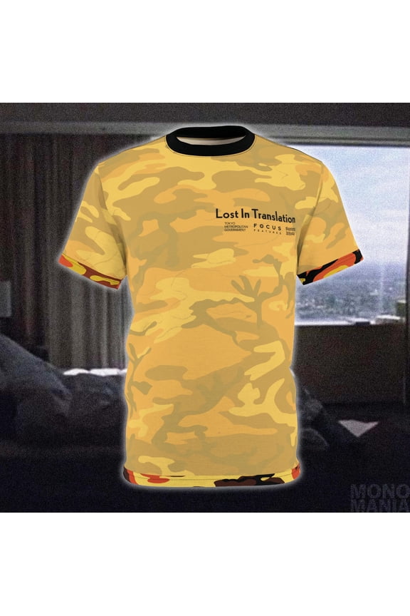 Lost in Translation Bill Murray Camouflage Reverse TShirt inspired shirt