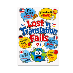 Lost in Translation Fails Wall Art - Language Enthusiast - 13x19 Poster Print