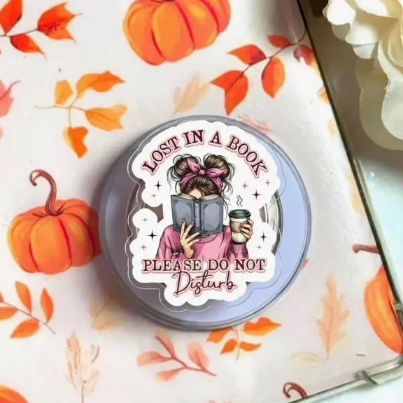 Lost in a Book Phone Grip, Cute Reading PopSocket, Book Lover Phone Stand, Funny Bookish Phone Grip, Custom Book Phone Accessory