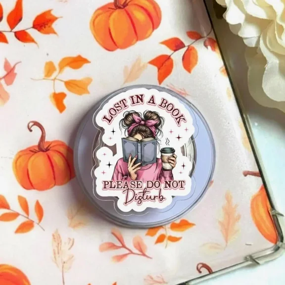 Lost in a Book Phone Grip, Cute Reading PopSocket, Book Lover Phone Stand, Funny Bookish Phone Grip, Custom Book Phone Accessory