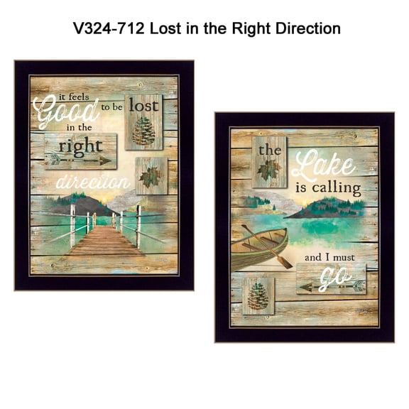 TrendyDecor4U Lost In The Right Direction Printed Wall Art V324-712