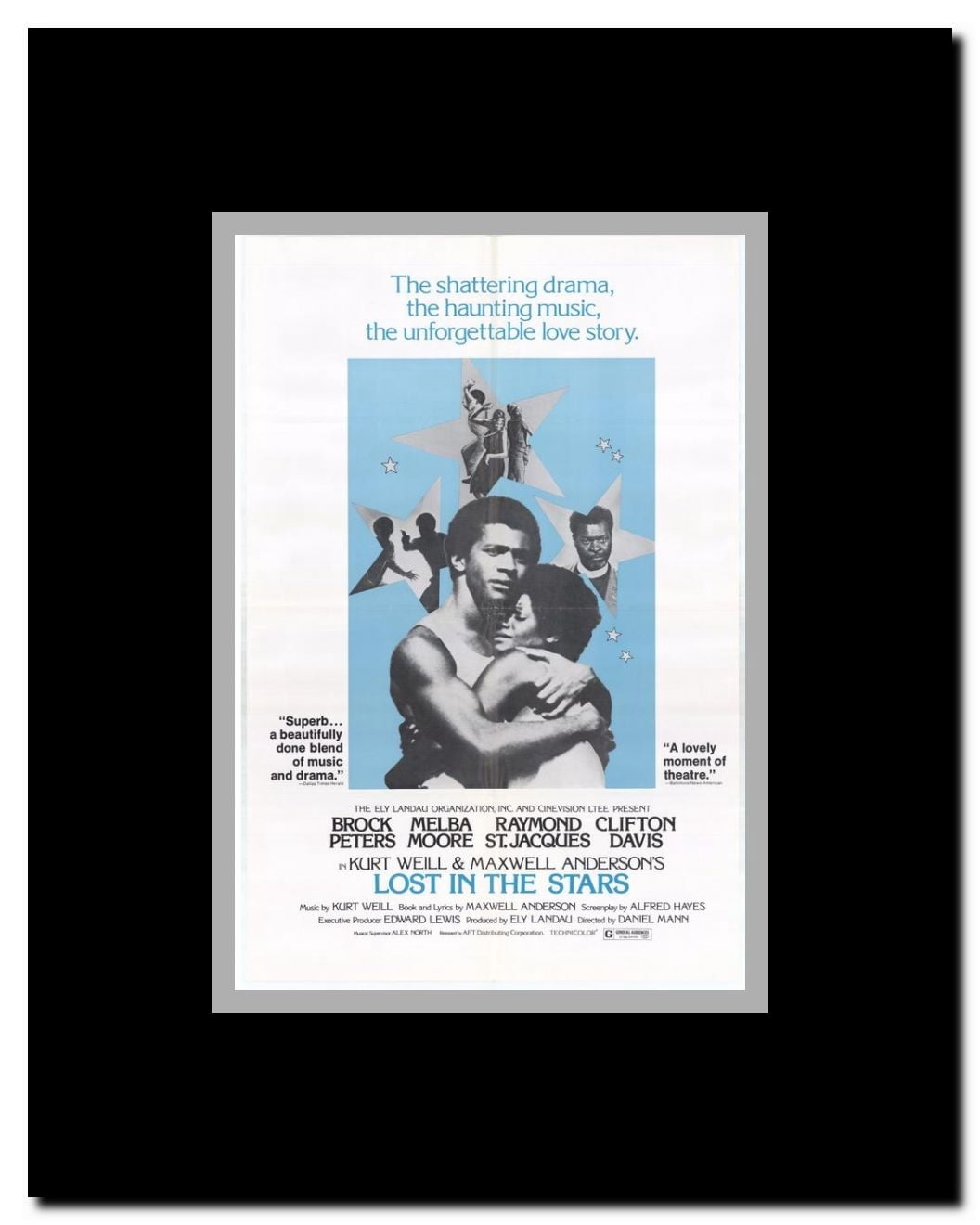 Lost in the Stars Framed Movie Poster