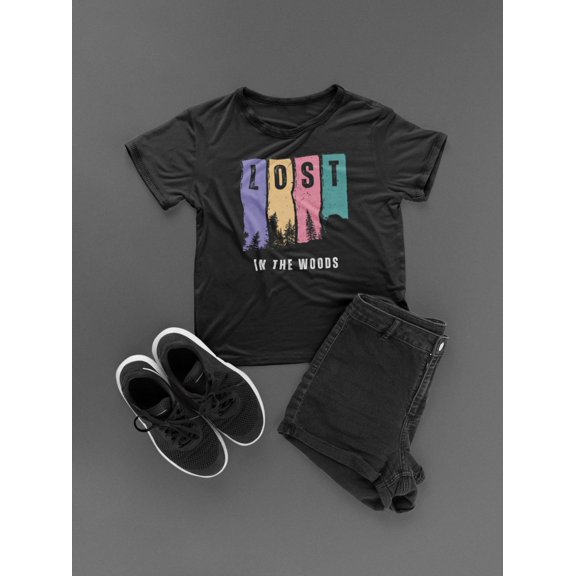 Lost in the woods new design summer tshirt for man high quality