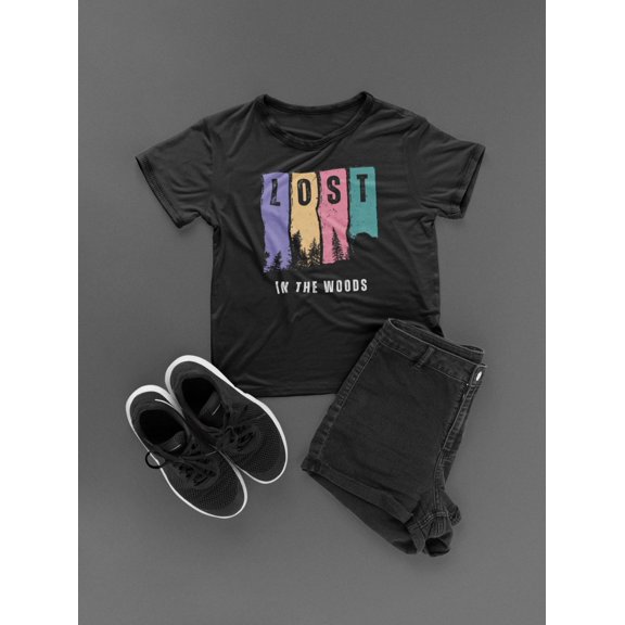 Lost in the woods new design summer tshirt for man high quality