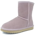 thumbnail image 1 of LostFox Women Classic Snow Boots Cow Suede Mid-calf Winter Warm Shoes Non-slip Outdoor Activities, 1 of 9