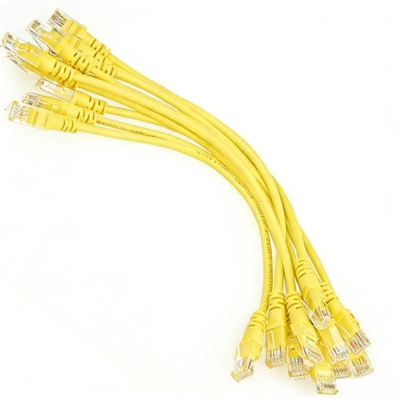 Lot 10 cables/ 8inch 21cm 568B CAT5E UTP Ethernet RJ45 Patch Cable Network Cable