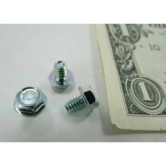 Lot 100 #8-32 X 1/4" Hex Washer Head Machine Screws Zinc Plated Steel Taptite