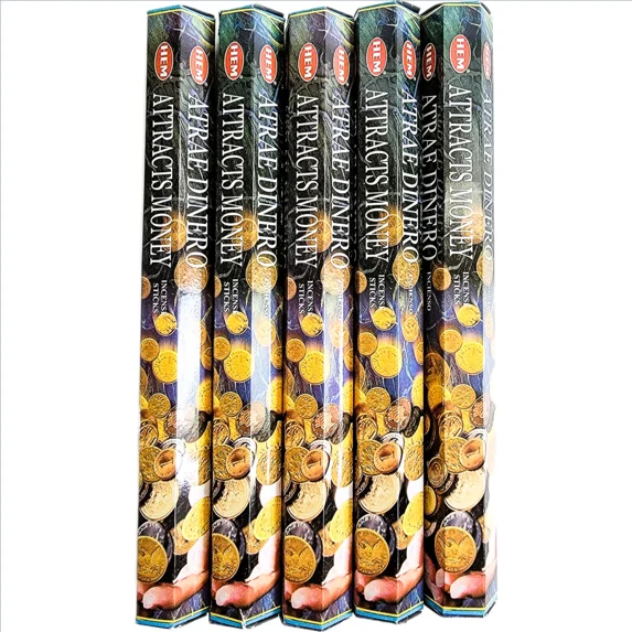 Lot 100 Attracts Money Incense Sticks By Hem - Free Shipping!