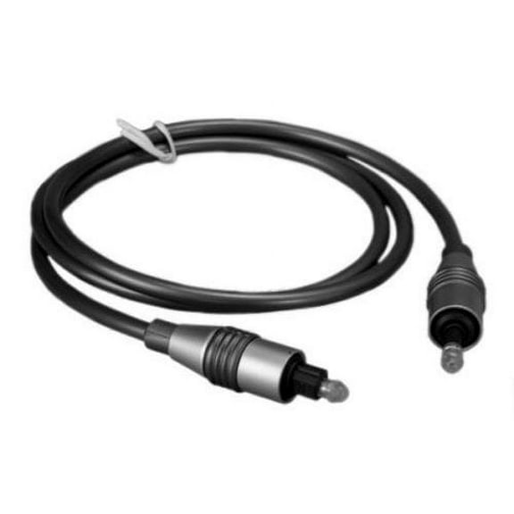 Lot of 10pc Kentek 12 Feet FT Toslink 5.0mm to mini toslink 3.5mm male to male M/M digital optical audio cable cord sound system stereo S/PDIF for Mac PC grey metallic body