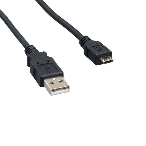 Lot of 10pc Kentek 3 Feet FT USB 2.0 Type A Male to Micro B Male Cable 28 AWG High Speed M/M Cord Data Transfer Sync Charge Power Black For Digital Camera Cellphone PDA PC MAC