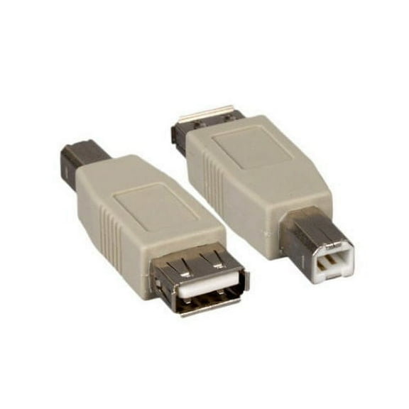 Lot of 10pc Kentek USB 2.0 Type A Female to Type B Male F/M Converter Port Saver Gender Changer Adapter Coupler For Printer Scanner Modem PC Computer Laptop