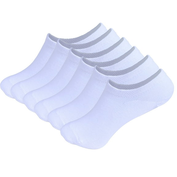 Lot 12 Pairs Women No Show Socks White Liner Invisible Low Cut Size:9-11