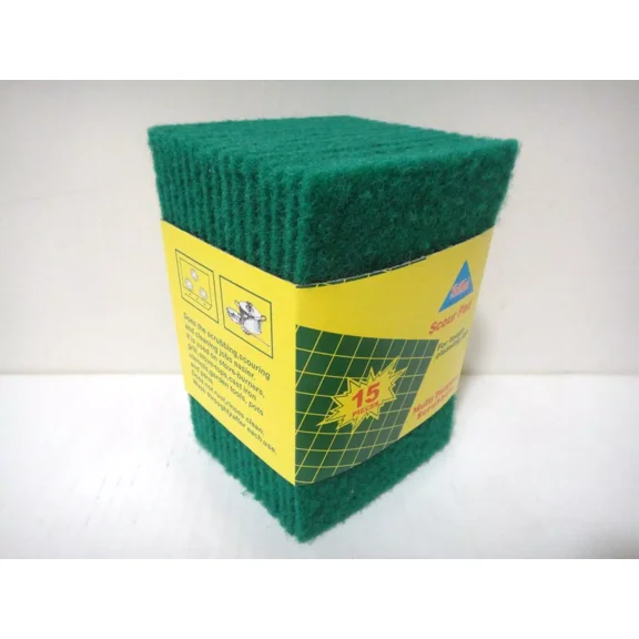 Lot 15 Pcs Scouring Pads Medium Duty Home Kitchen Auto Scour Scrub Cleaning Pad