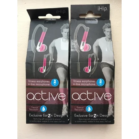 Lot 2 Ihip Ip-Sep82-P Fitness Earphones
