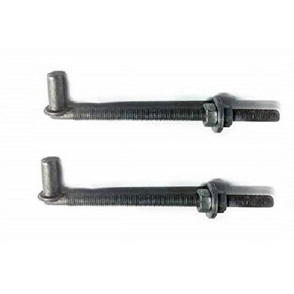 Lot - 2 J Bolt 3/4" X 12" Long Galvanized hang a chain link gate on a wooden post or Metal Post Heavy Duty for Driveway Gate Hinge Chainlink residential OR Commercial