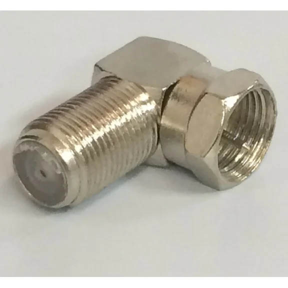 Lot 2 X 90 Degree Right Angle Coaxial Coax Connector Rg59/Rg6U Cable