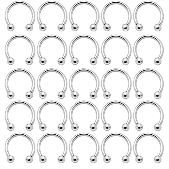 Lot 24pc CBR Circular Barbell with ball 14gauge Or 16gauge Surgical Steel