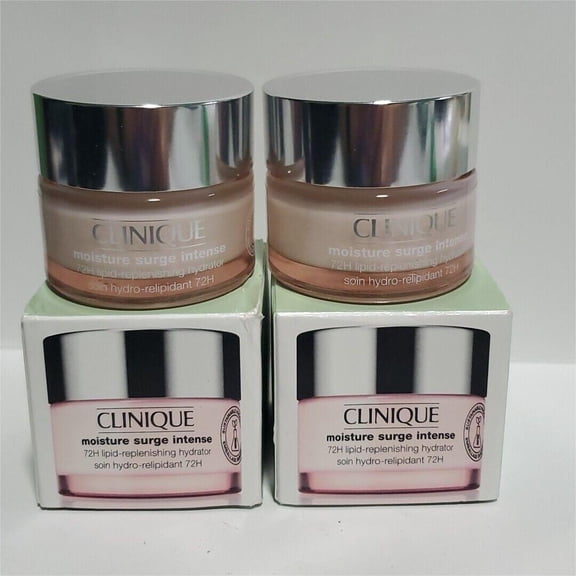 Lot 2x Clinique Moisture Surge Intense 72H Lipid-Replenishing Hydrator Face Moisturizer 1 oz/ 30ml