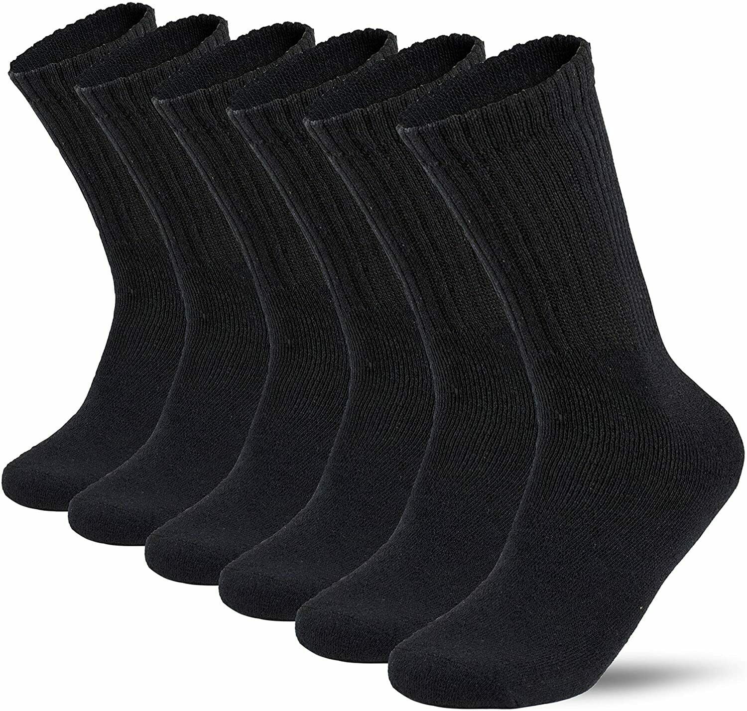 Lot 3-12 Pairs Mens Solid Sports Athletic Work Plain Crew Socks Size 10 ...