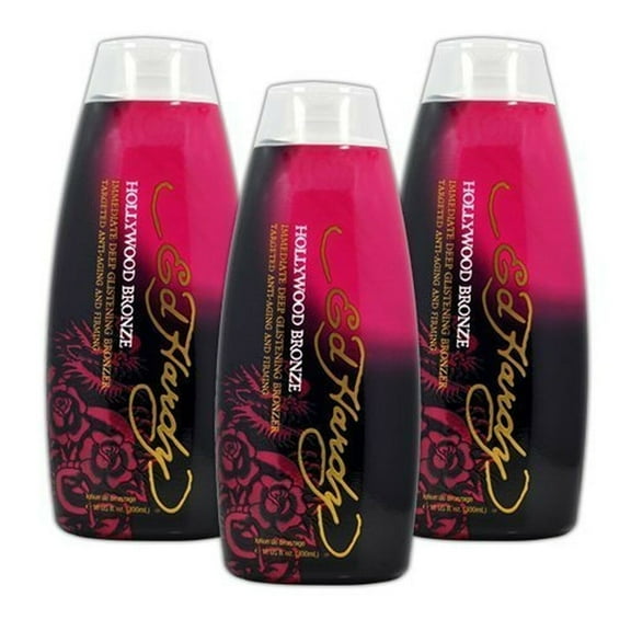 Lot 3 Hollywood Bronze Indoor Tanning Lotion Accelerator Dark Bronzer