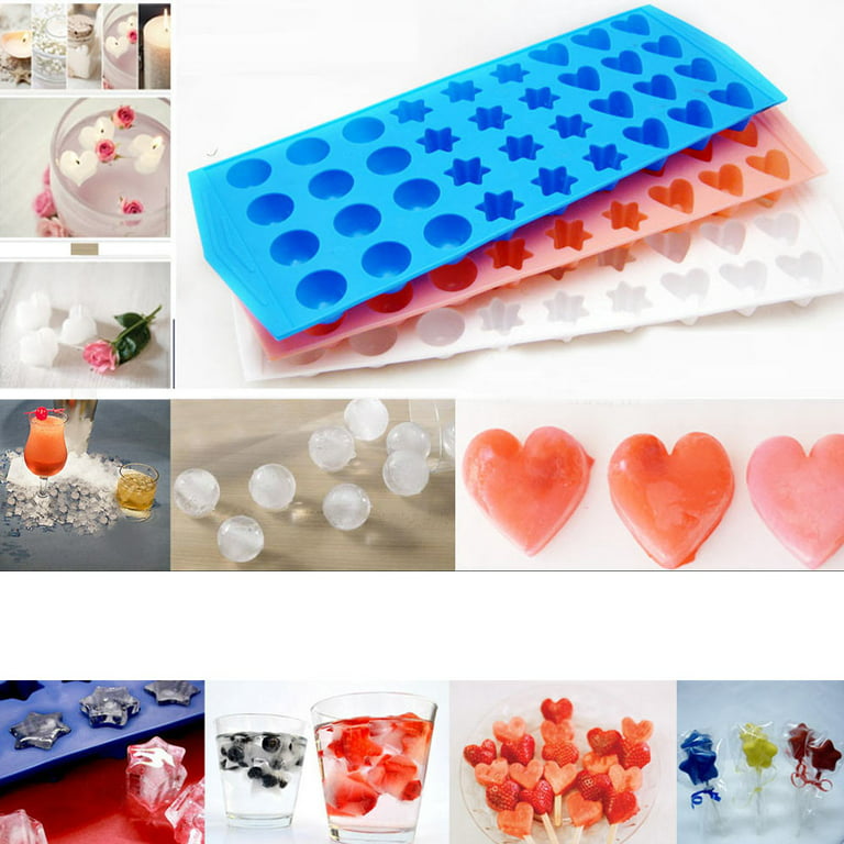  Cubette Mini Ice Cube Trays, Set of 2 - WHITE: Home & Kitchen