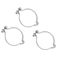 thumbnail image 1 of Lot 3Pcs Classic Stainless Steel Vintage Clamp Cable Guide Clip 34.9mm, 1 of 8