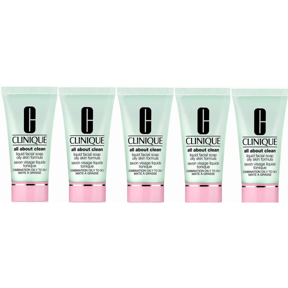 Lot 5 of Clinique All About Clean Liquid Facial Soap Oily 1.0 oz/30 ml Oily Skin