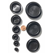 Lot of 50 | Assorted 10 Each  1/4", 3/8", 1/2",3/4", 1" USA BPF CAPLUGS MAKE - Flush Mount Black Hole Panel Plugs for Auto Body and Sheet Metal | Furniture Decor | by RMD