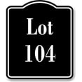 thumbnail image 1 of Lot 6 Building Site BLACK Aluminum Composite Sign, 20"x24", 1 of 5