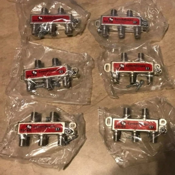 Lot 6 Commscope Sv-4G-5-1002Mhz 4-Way Digital Cable Splitter New Factory Sealed