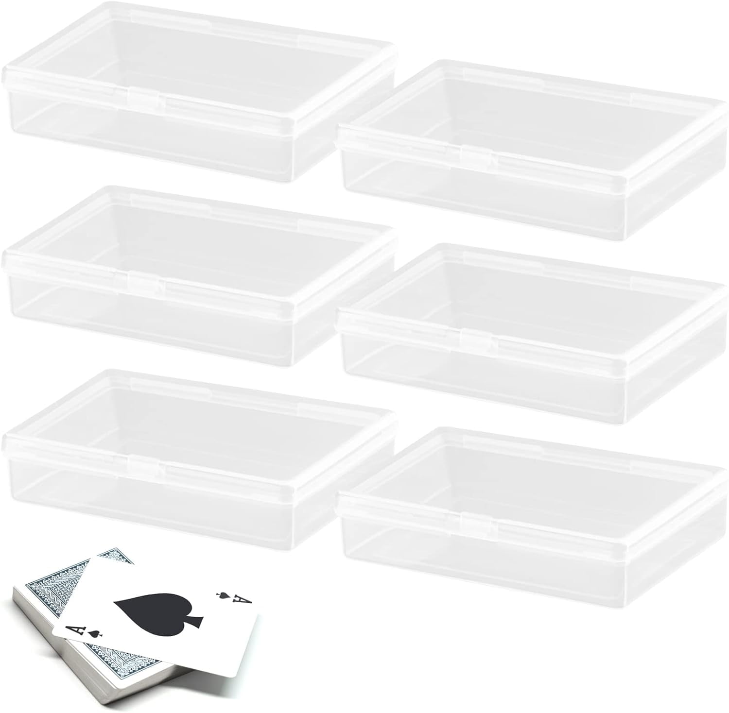 LEAZZLE Lot De 8 Paniers De Rangement En Plastique Avec Poignées Pour Armoire De Cuisine - Boîte De Rangement Pour Cuisine, Salle De Bain, Étagère (Blanc