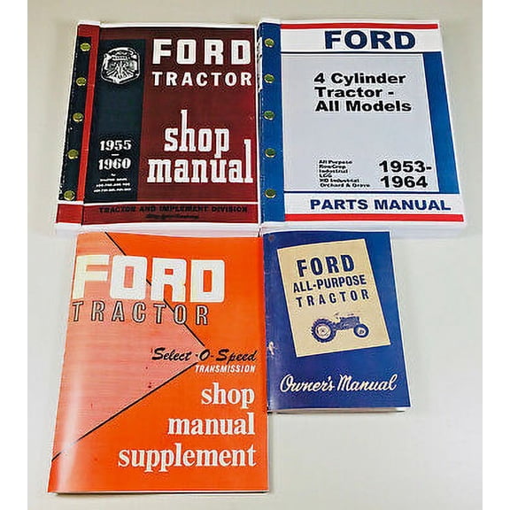 Lot Ford 2000 4000 Series Tractor Service Repair Operators Parts Manuals Gas