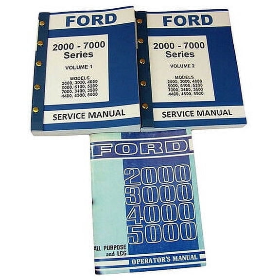 Lot Ford 3000 4000 Series Tractor Service Repair Shop & Operators Owners Manuals