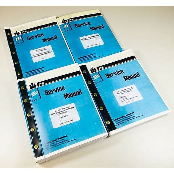 Lot International Hydro 186 Tractor Service Repair Shop Manual Ih Engine Tranny