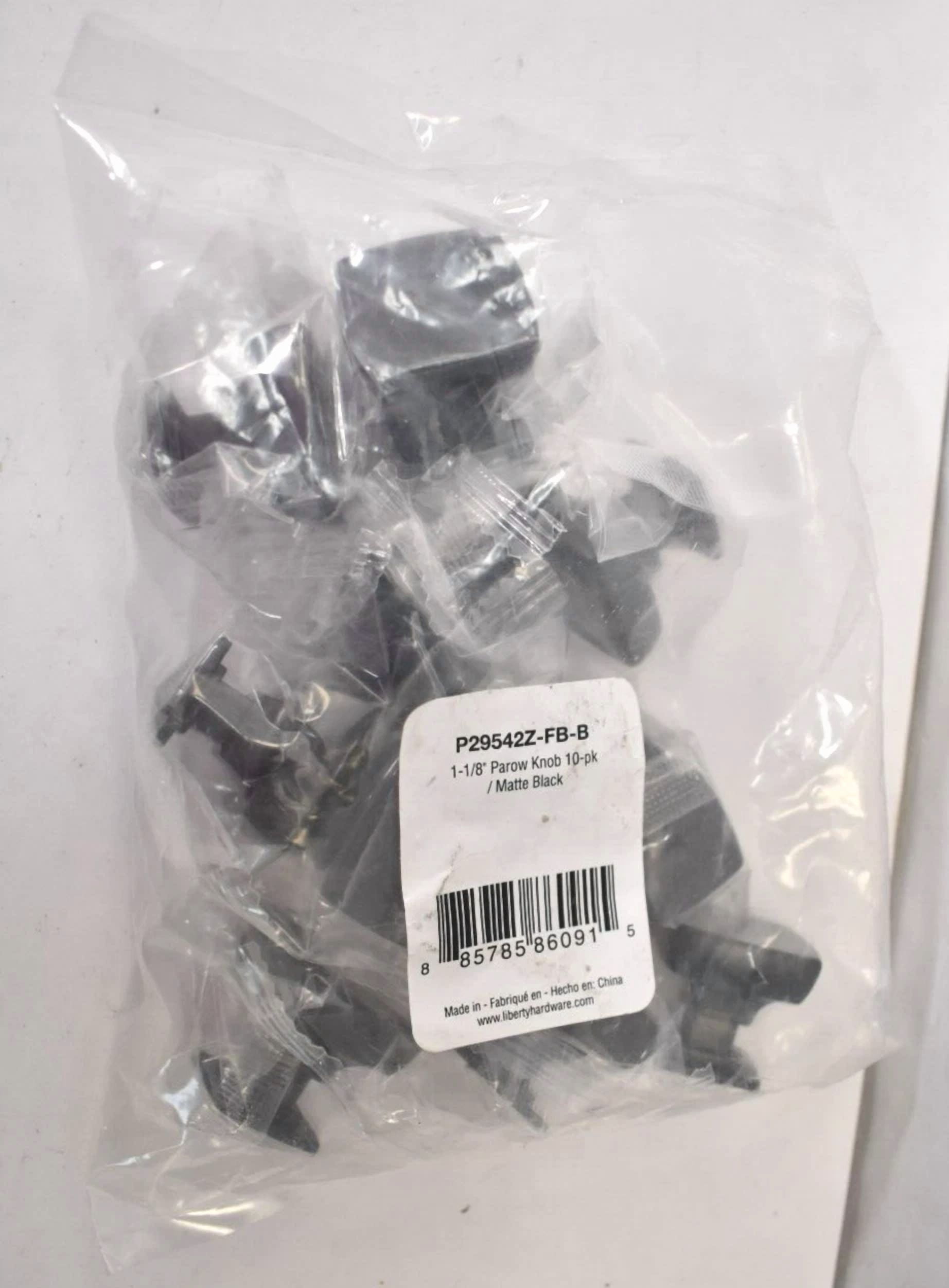 Lot Of 10 Franklin Brass Parow 1-1/8" Cabinet Knobs Matte Black P29542Z-Fb-B