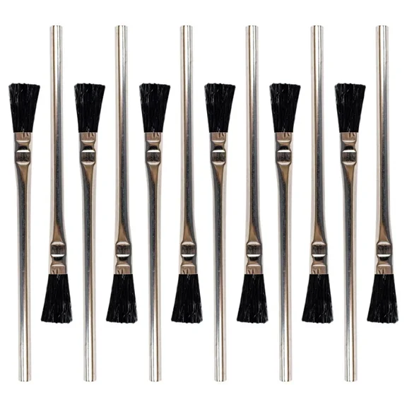 Lot Of 12 Acid Flux Brush 6" Lg X 3/8" Solder, Plumbing, Glues, Touch Ups, Oil