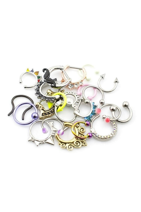 Septum Jewelry Randomly Best Sellers Picked Pack of 6